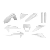 Polisport White Enduro Plastic Kit for KTM 350 EXC-F 2020-2022