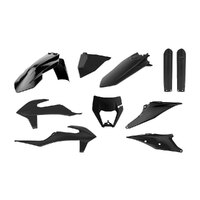 Polisport Black Enduro Plastic Kit for KTM 250 EXC-F Six Days 2022