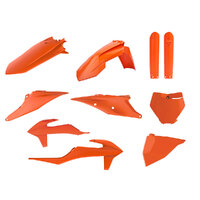 Polisport Orange MX Plastic Kit incl Fork Guards for KTM 450 EXC-F Six Days 2019