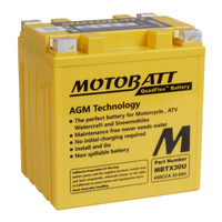 Motobatt AGM Battery for Arctic Cat Prowler 550i XT 2012