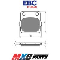 EBC Front Brake Pads Honda CR80R 1986-1991 FA084R