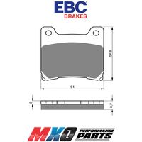 EBC Front Brake Pads Yamaha XJ600 1984-1992 FA088HH