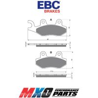 EBC Front Brake Pads Kymco Like 125 2010-2013 FA135TT