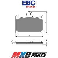 EBC Rear Brake Pads Triumph TIGER EXPLORER SPOKED 2015-2016 FA145