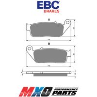 EBC Front Brake Pads Honda VT1100C Shadow 1997-2003 FA196