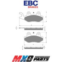 EBC Rear Brake Pads Triumph SPRINT GT1050 2011-2013 FA228