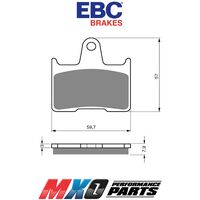 EBC Rear Brake Pads for Suzuki GSXR1000 2001-2006 FA254