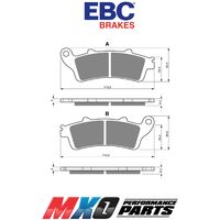 EBC Front Brake Pads Honda CBR1100XX 1997-2008 FA261HH