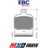 EBC Rear Brake Pads Ducati 999/999S/999R facelift 2005-2007 FA266