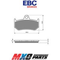 EBC Rear Brake Pads MV Agusta 1000R F4 2013 FA320HH