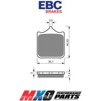 EBC Front Brake Pads Husqvarna SMS630 2014 FA322/4HH