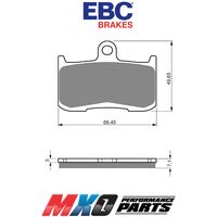 EBC Front Brake Pads Kawasaki Z800 (ZR800) ABS 2016 FA347HH