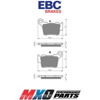 EBC Rear Brake Pads KTM 350 SXF FACTORY ED 2015 FA368R