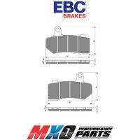 EBC Front Brake Pads Harley XLH1200N NIGHTSTER 2007-2012 FA409V