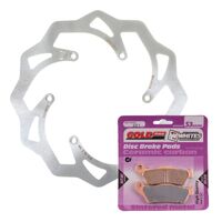 MTX Front Brake Disc and Pad Kit for KTM 450 EXC 2007-2016 (Wave)