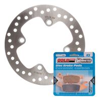 MTX Rear Right Brake Disc/Pad Kit for Yamaha YFM700FAP GRIZZ EPS AUTO 2007-2011