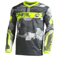 Oneal 2022 Element Jersey Camo Grey/Neon Yellow 