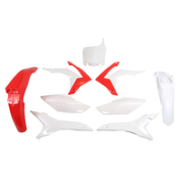 Rtech Plastics Kit for Honda CRF 250 R 2014-2017 Red/White