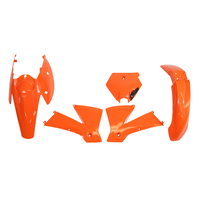 Rtech Plastics Kit for KTM OEM Six Days ED EXC 200-250-300 SIX DAYS 2004 Orange