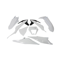 Rtech Plastics Kit KTM OEM (Erzberg Rodeo 2020) EXCF 250-500 2020-21 White/Black