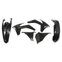 Rtech Plastics Kit for KTM EXC 125-200-250-300 SIX DAYS 2012-2013 Black