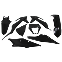 Rtech Plastics Kit for KTM EXC-F 250-350-450-500 SIX DAYS 2020-2021 Black