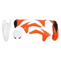 Rtech Plastics Kit for KTM SXF 350 CAIROLI ED 2011-2012 Orange/White