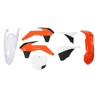 Rtech Plastics Kit for KTM OEM (2016) SX 250 2013-2016 Orange/White