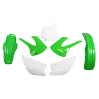 Rtech Plastics Kit for Kawasaki KX 85 1998-2013 Green/White