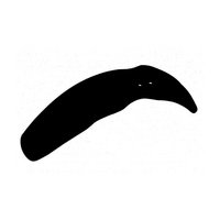 Rtech Front Fender for Kawasaki KX 65 2001-2021 Black 