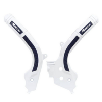 Rtech Frame Protectors for Husqvarna FX 450 2017-2021 White/Blue