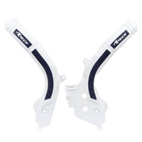 Rtech Frame Protectors for KTM 450 SX-F Factory Edition 2015-2017 White/Blue