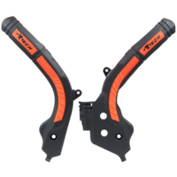 Rtech Frame Protectors for KTM 250 EXC-F 2017-2019 Black/Orange