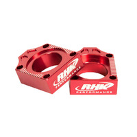 RHK Axle Blocks for Honda CRF 450 R 2002-2008 >Red