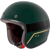 Rjays Trophy Helmet Gloss Brit Green With Studs 