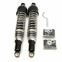 Rear Shock Pair for Suzuki GS550 (DRUM BRAKE) 1977-1980 335mm Black