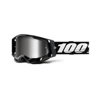 100% Racecraft2 Goggles Black Mirror Silver Lens