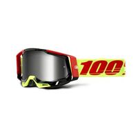 100% Racecraft2 Goggles Wiz Flash Silver Lens