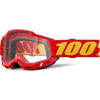 100% ACCURI 2 Goggles Red - Clear Lens