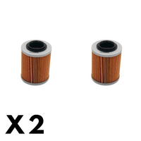 2 Pack Twin Air - Oil Filter for Can Am OUTLANDER 650 STD EFI 2017