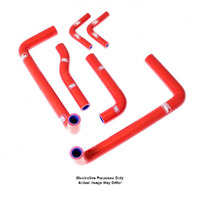 Samco Radiator Hose Kit Red TCSDUC-6-R