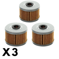 3 Pack Whites Oil Filter for Kawasaki KLX140L Big Wheel 2008-2020