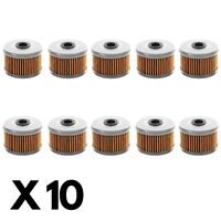 10 Pack Whites Oil Filter for Honda TRX500FE2 2014-2017