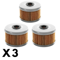 3 Pack Whites Oil Filter for Honda CBF250 2006-2010