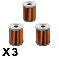 3 Pack Whites Oil Filter for Suzuki LTF250 Quadrunner 2X4 2002