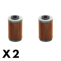 2 Pack Whites Oil Filter for KTM 640 LC4E Duke II 2001-2002