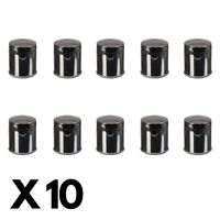 10 Pack Whites Chrome Oil Filter for Harley XL1200NS Sportster Iron 2019-2020