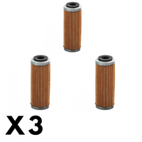 3 Pack Whites Oil Filter for KTM 450 XCF 2016-2024