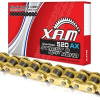 XAM Chain for Derbi 659 MULHACEN CAFE 2009-2010 >520 X-Ring Gold