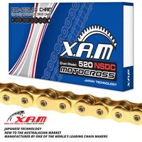 XAM Chain for Honda CR250R 1992-1993 >520 STD Gold Chromised